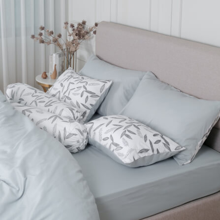 ชุดผ้าปูผ้านวม 5 ฟุต DARLING MATTRESS รุ่น2 สี 2 สไตล์ ลายลีฟลี่_1