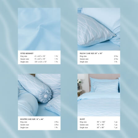 ชุดผ้าปูผ้านวม 5 ฟุต DARLING MATTRESS รุ่น2 สี 2 สไตล์ ลายริวารี่_2