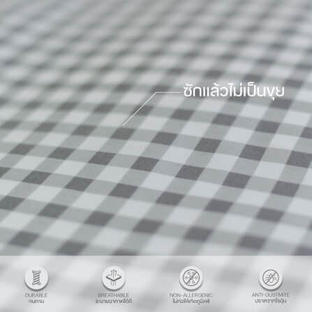ชุดผ้าปูผ้านวม 3.5 ฟุต DARLING MATTRESS รุ่น2 สี 2 สไตล์ ลายดับเบิ้ลเกรย์_2
