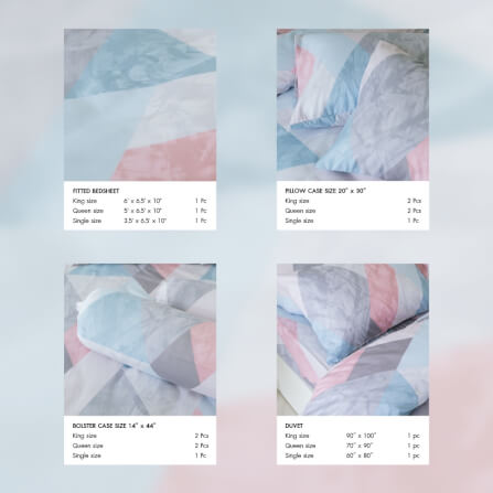 ชุดผ้าปูผ้านวม 5 ฟุต DARLING MATTRESS รุ่นแอบสแตรกต์ ลายมาร์เบิ้ล_3