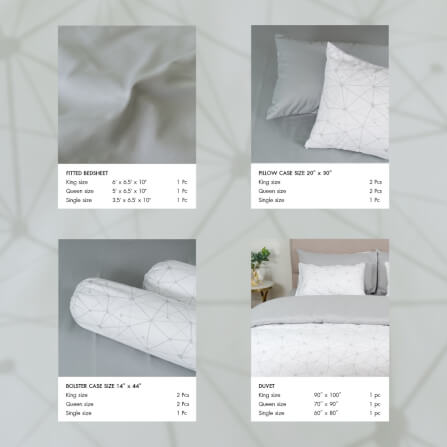ชุดผ้าปูผ้านวม 5 ฟุต DARLING MATTRESS รุ่น2 สี 2 สไตล์ ลายจีเวล_3