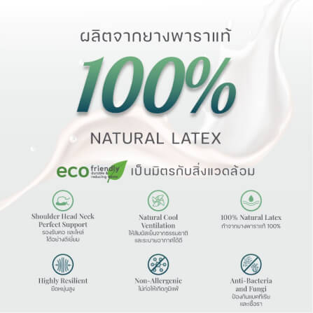 หมอนหนุน DARLING MATTRESS รุ่นยางพาราแท้ 100%(พร้อมปลอกผ้าอย่างดี)_2