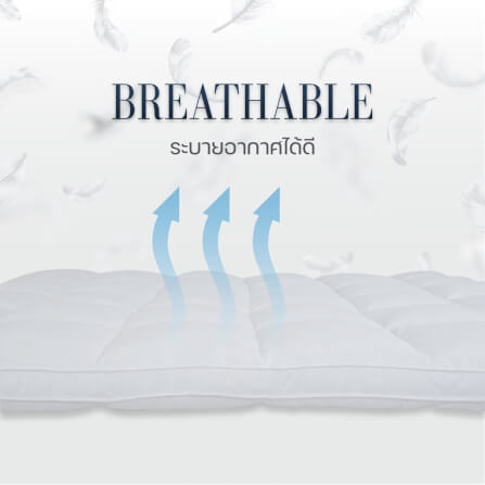 ท็อปเปอร์รองนอน 3.5 ฟุต DARLING MATTRESS รุ่นขนห่านเทียมหรือนาโนเจลรุ่นนุ่มฟู_5