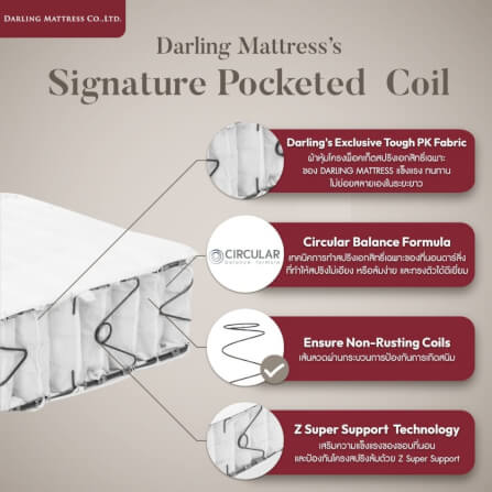 ที่นอนสปริงแบบนุ่ม 6 ฟุต DARLING MATTRESS รุ่นแกรนด์เฮอร์ริเทจ_7
