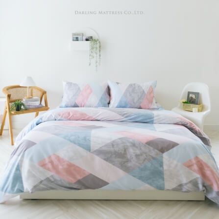 ชุดผ้าปูผ้านวม 6 ฟุต DARLING MATTRESS รุ่นแอบสแตรกต์ ลายมาร์เบิ้ล_8