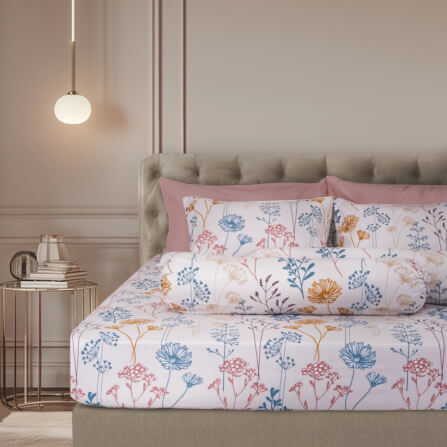 ชุดผ้าปูผ้านวม 5 ฟุต DARLING MATTRESS รุ่นลายดอกไม้ ลายเอมิลี่_9