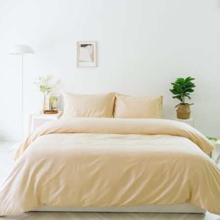 ชุดผ้าปูผ้านวม 6 ฟุต DARLING MATTRESS รุ่นสีพื้น สีแซนด์_8