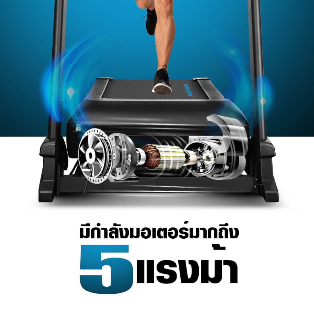 ลู่วิ่งไฟฟ้า Merrira รุ่น Century MX-1000 มอเตอร์ 5 HP_2