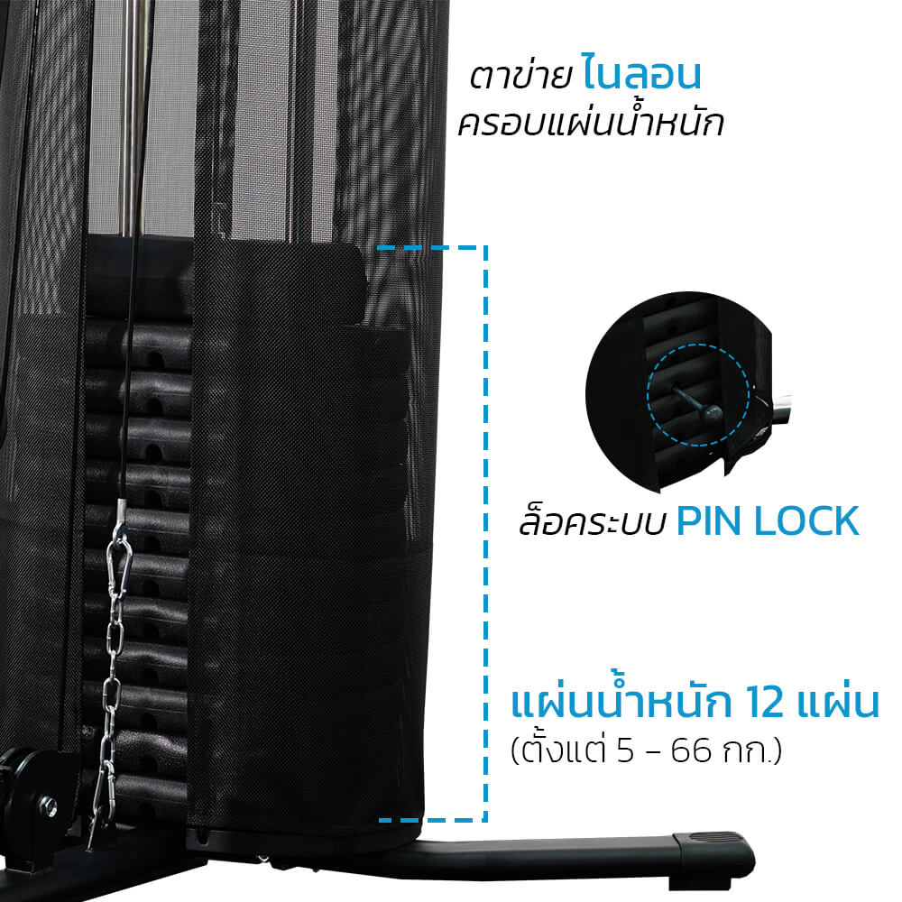 โฮมยิม Merrira Gorilla Series 3 สถานี รุ่น MG-300_9