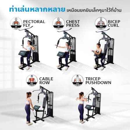 โฮมยิม Merrira Gorilla Series 1 สถานี รุ่น MG-110_9