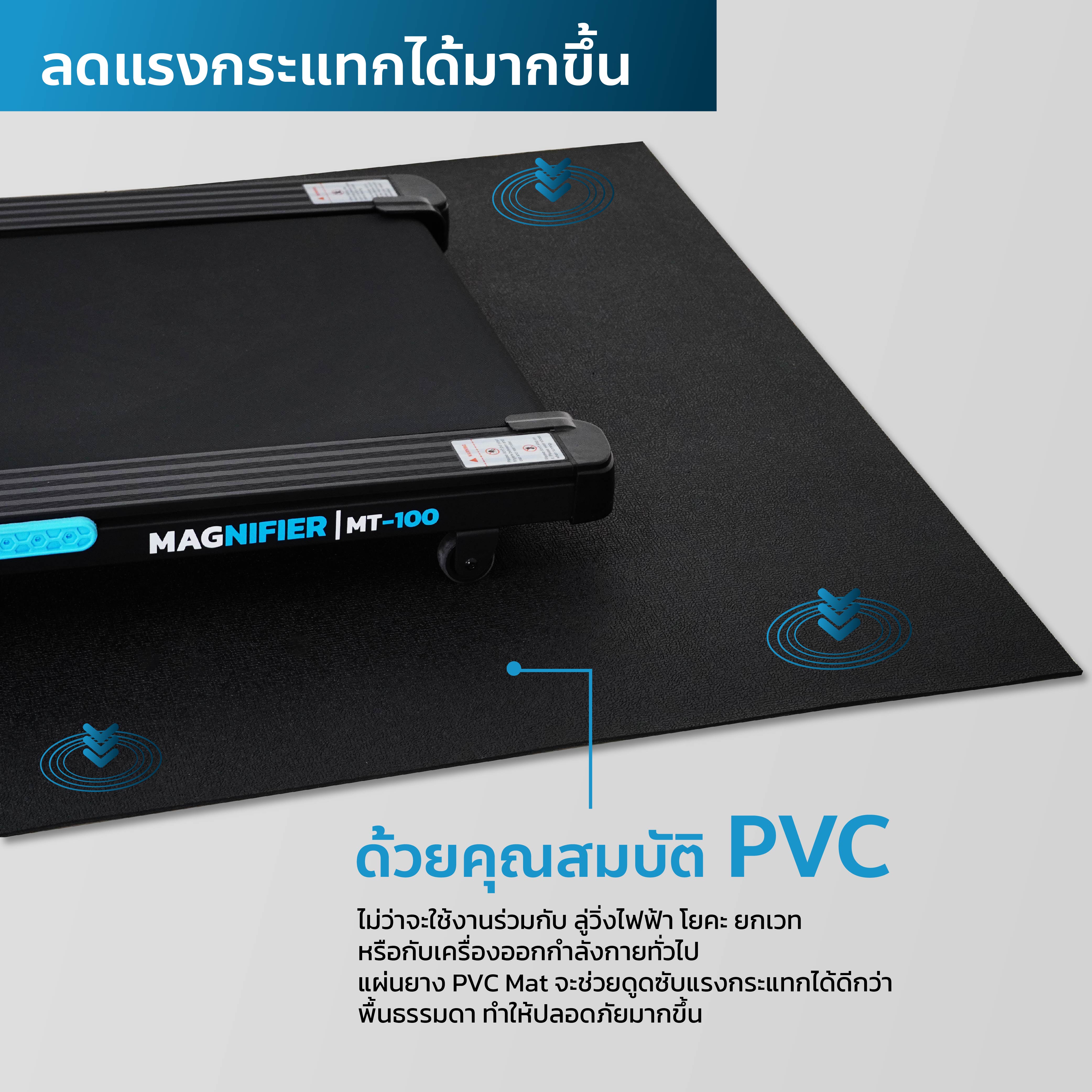 แผ่นยางรองลู่วิ่งไฟฟ้า MERRIRA ไซส์ XL_1