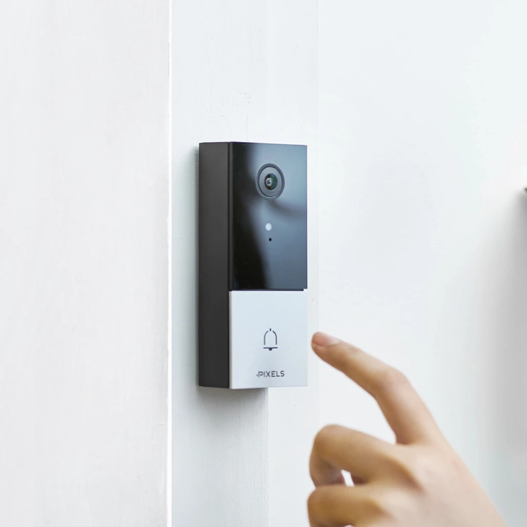กระดิ่งไร้สาย พร้อมกล้อง PIXELS CCTV PS-501/DOORBELL 4 MP (รองรับ GOOGLE HOME ASSISTANT และ AMAZON ALEXA)