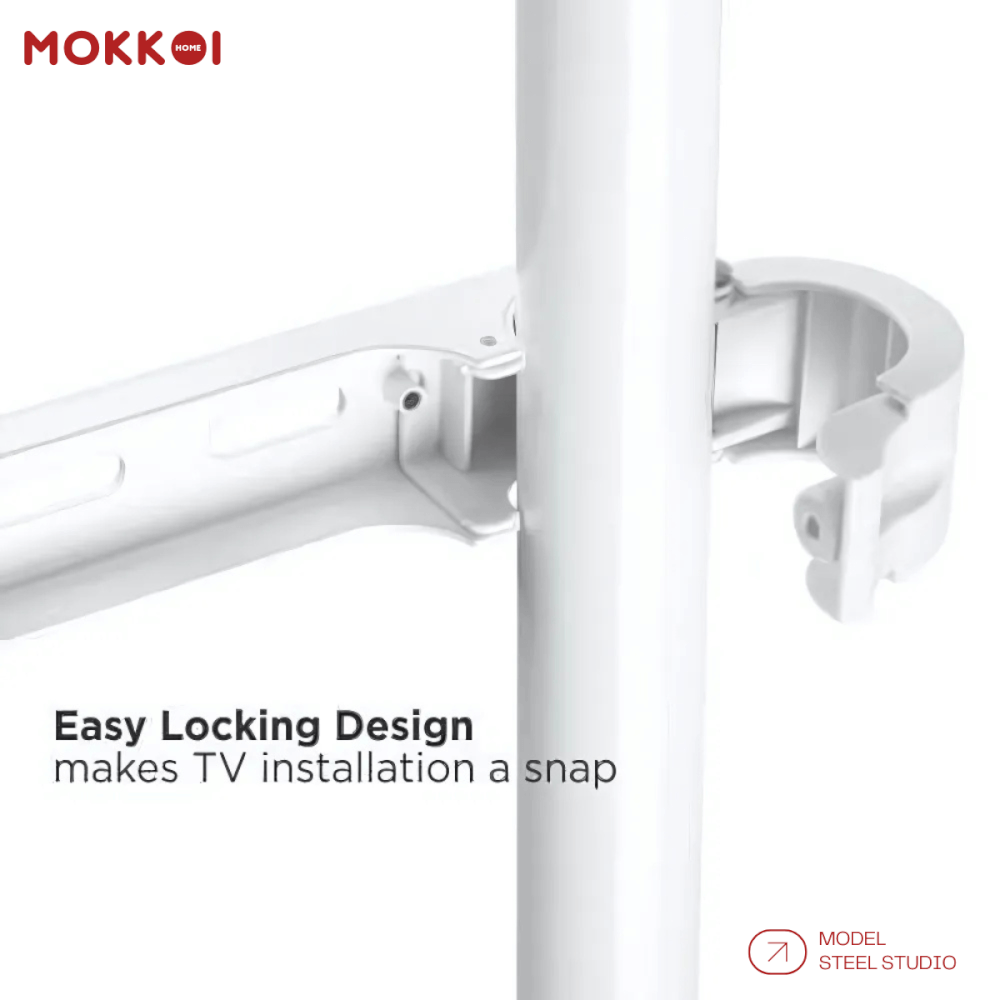 ขาตั้งทีวี MOKKOI HOME รุ่น STEEL STUDIO สำหรับทีวีขนาด 65-86 นิ้ว ALUMINIUM ALLOY