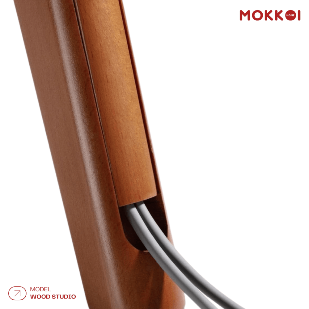 ขาตั้งทีวี MOKKOI HOME รุ่น WOOD STUDIO สำหรับทีวีขนาด 45-65 นิ้ว ดีไซน์ขาตั้งสามขา SOLID WOOD