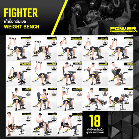 ม้านั่งยกน้ำหนัก POWER REFORM รุ่น FIGHTER_8