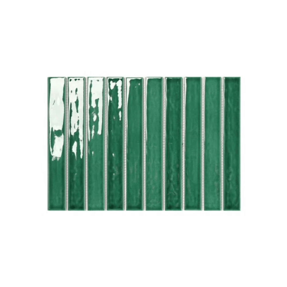 โมเสค TIMELESS TILES รุ่น PAINTIO 31 X 21.4 ซม. สีเขียว LEAVE GREEN ผิวเงา