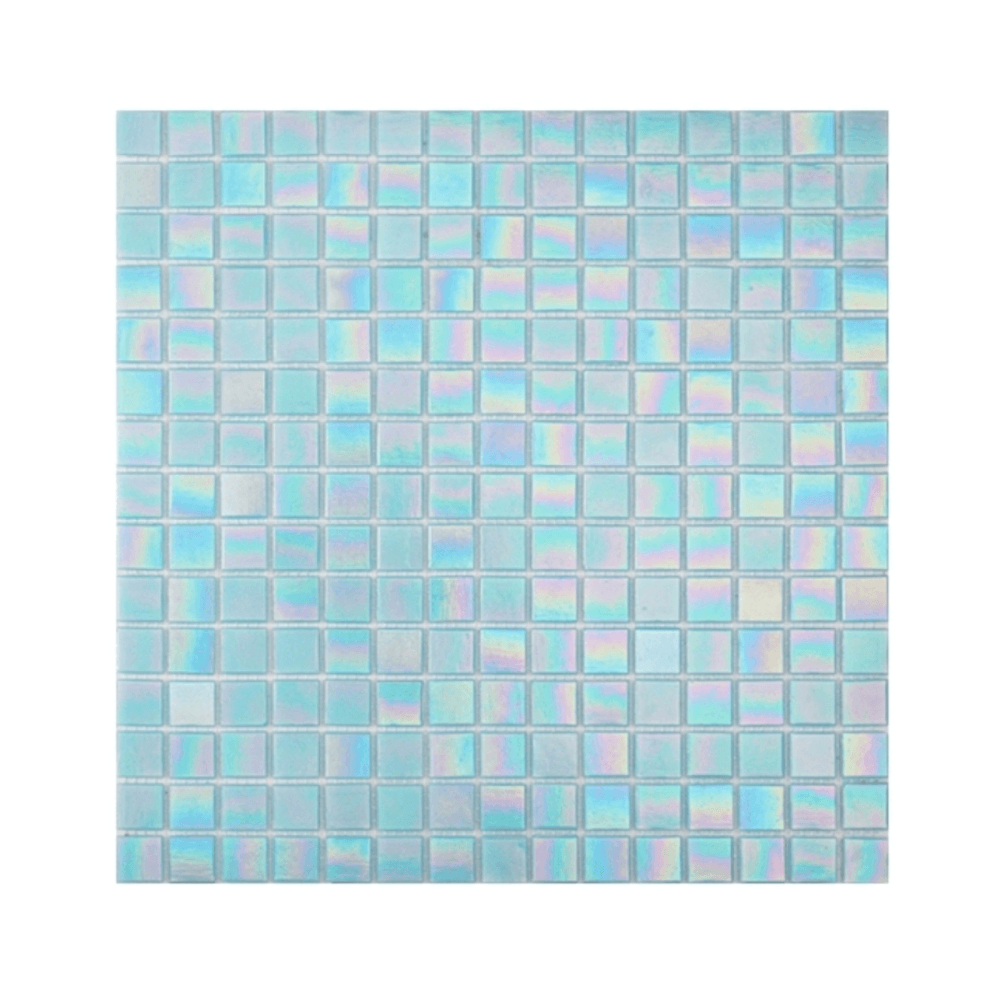 โมเสค TIMELESS TILES รุ่น POP HOLOGRAM 32.7 X 32.7 ซม. สีฟ้า BABY BLUE ผิวเงา