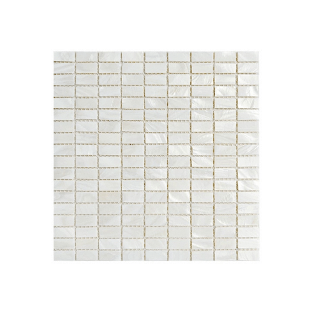 โมเสคเปลือกหอย TIMELESS TILES รุ่น PEARL SEASHELL MOSAIC 30 X 30 ซม. สีขาว IVORY WHITE ทรงสี่เหลี่ยมพื้นผ้า ผิวเงา_0