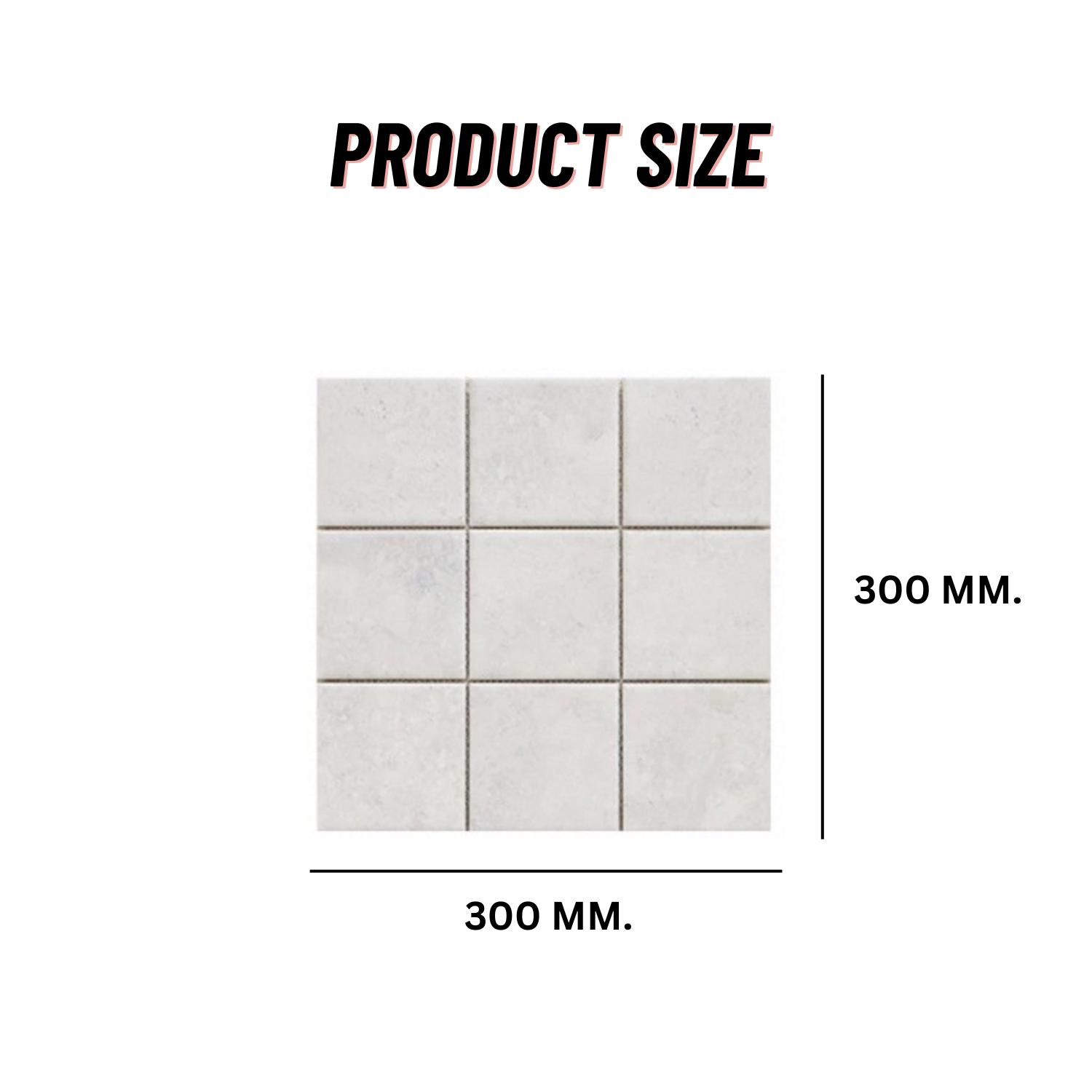 โมเสคเซรามิค TIMELESS TILES รุ่น RAWRY 30X30 ซม. สีเทาอ่อน CLASSIC GRAY สไตล์ลอฟต์