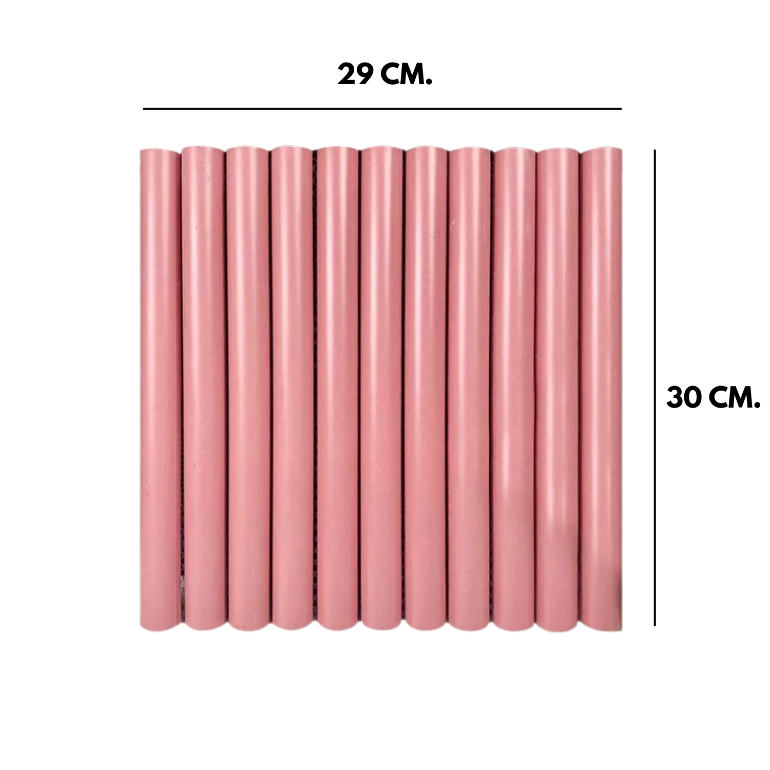 โมเสค TIMELESS TILES รุ่น LONN 29X30 ซม. สีชมพู BOLD PINK โมเสกแท่งทรงโค้งครึ่งวงกลม