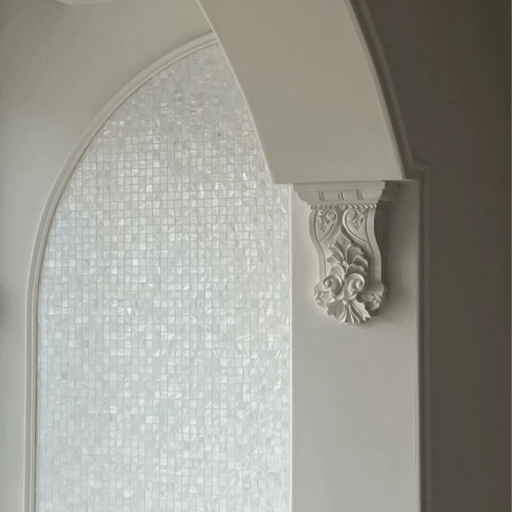 โมเสคเปลือกหอย TIMELESS TILES รุ่น PEARL SEASHELL MOSAIC 30 X 30 ซม. สีขาว IVORY WHITE ทรงสี่เหลี่ยมจัตุรัส ผิวเงา_3