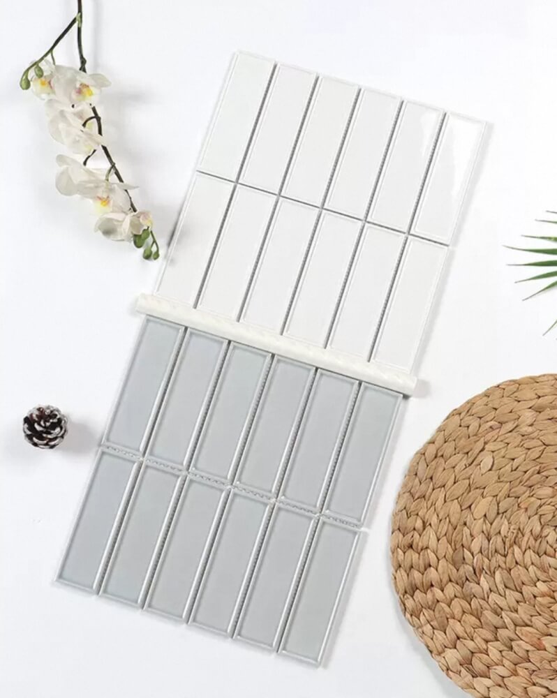โมเสค TIMELESS TILES รุ่น BAR 29.3X28.5 ซม. สีขาว ผิวเงา