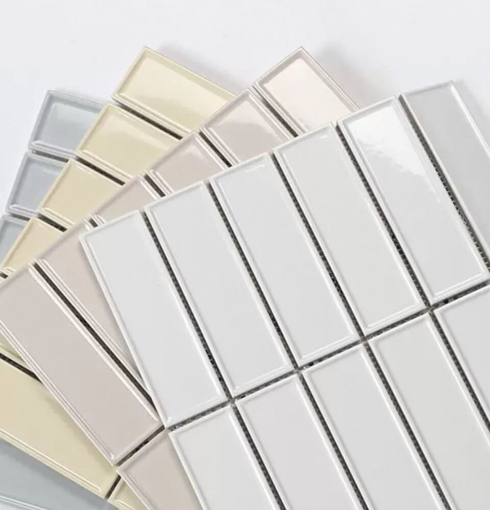 โมเสค TIMELESS TILES รุ่น BAR 29.3X28.5 ซม. สีขาว ผิวเงา