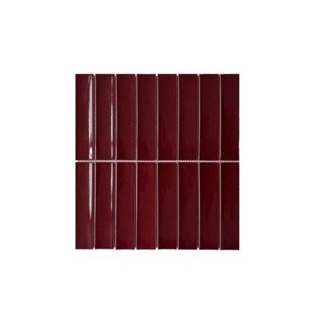 โมเสค TIMELESS TILES รุ่น TIPZY 27.5X29.6 ซม. RED WINE ผิวเงา กระเบื้องผนัง_0