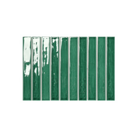 โมเสค TIMELESS TILES รุ่น PAINTIO 31 X 21.4 ซม. สีเขียว LEAVE GREEN ผิวเงา_0