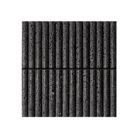 โมเสคหินธรรมชาติ TIMELESS TILES รุ่น LUNE 30.5X30 ซม. หินภูเขาไฟ สีดำ โมเสกแท่งทรงโค้งครึ่งวงกลม_0