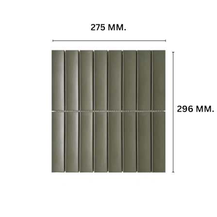 โมเสค TIMELESS TILES รุ่น TIPZY 27.5X29.6 ซม. สีเขียว ผิวด้าน กระเบื้องผนัง_1