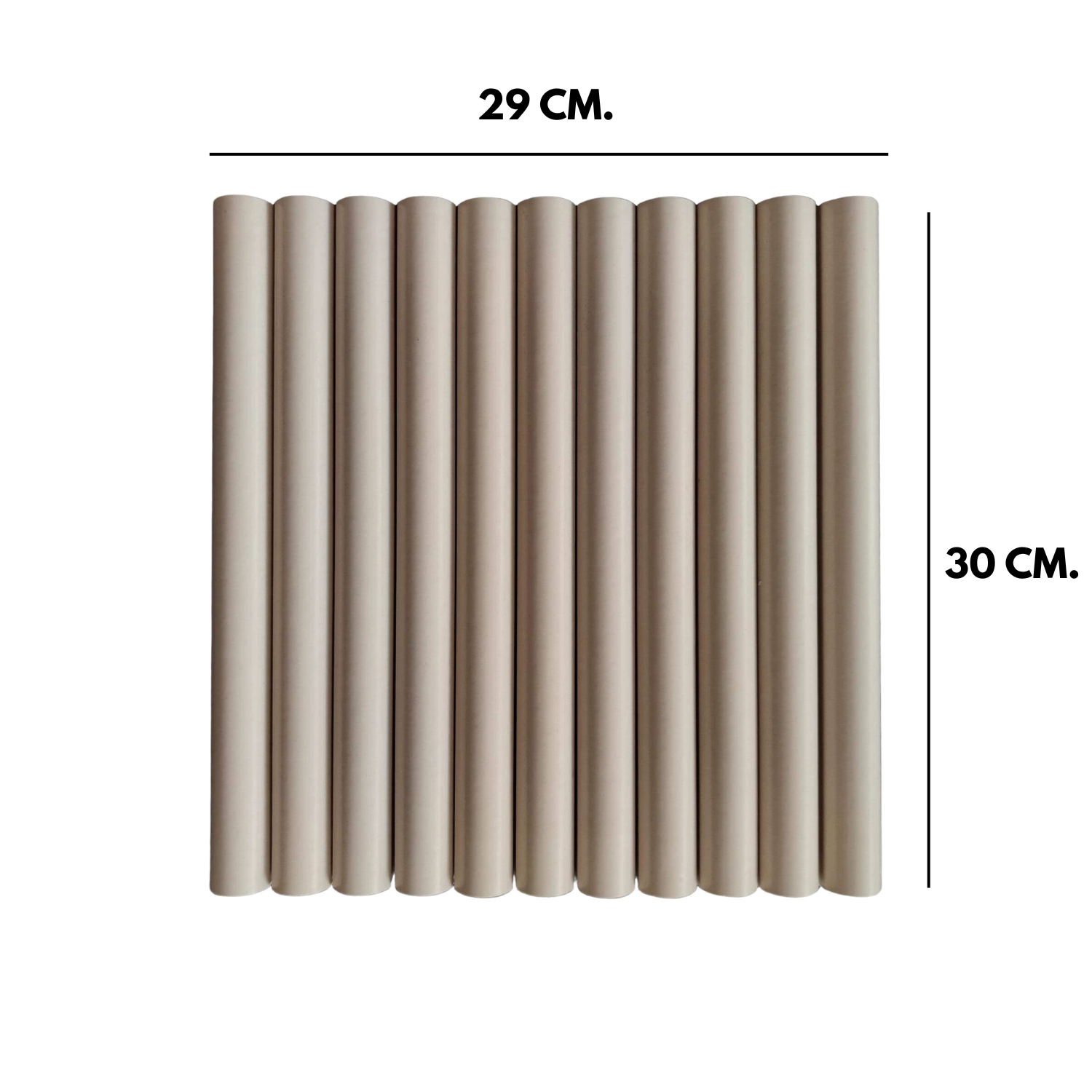 โมเสค TIMELESS TILES รุ่น LONN 29X30 ซม. สีเบจอ่อน SOFT BEIGE โมเสกแท่งทรงโค้งครึ่งวงกลม_1