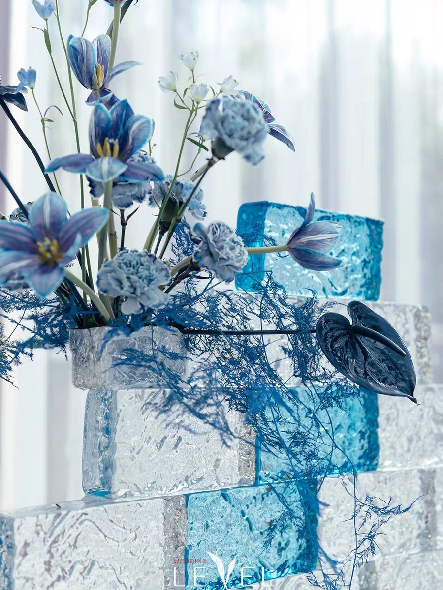 บล็อกแก้ว TIMELESS TILES รุ่น ICE 20X10X5 ซม. สีฟ้าใส TRANSPARENT BLUE_5