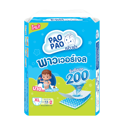 ผ้าอ้อมเด็กแบบกางเกง PAOPAO ขนาดพกพา Size XL 15 ชิ้น (12-17 kg)_0