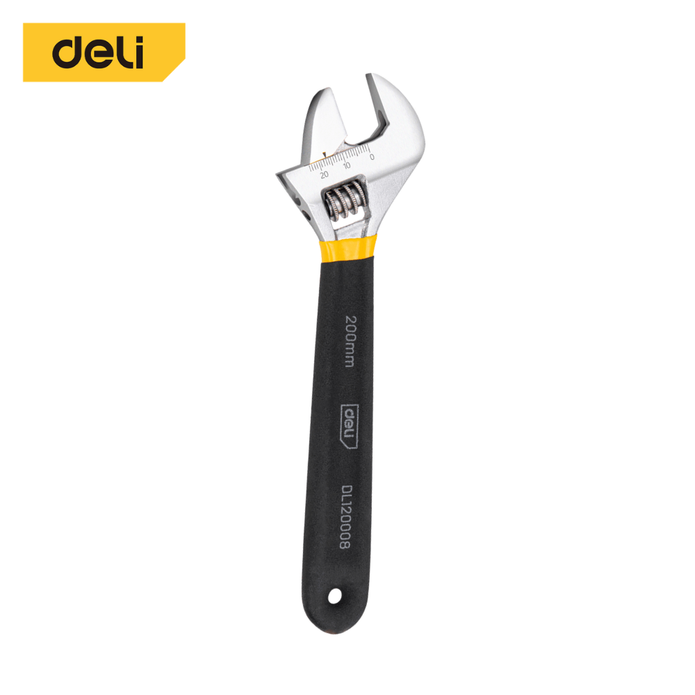 ประแจเลื่อน DELI DL120008-YL-01 8นิ้ว