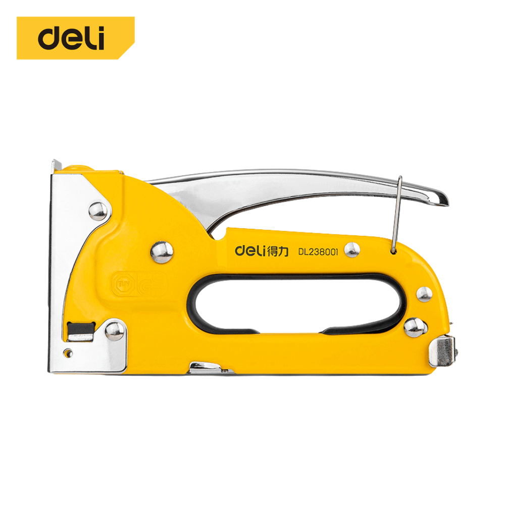 เครื่องยิงแม็ก DELI EDL238001-YL-01 สีเหลือง 3IN1