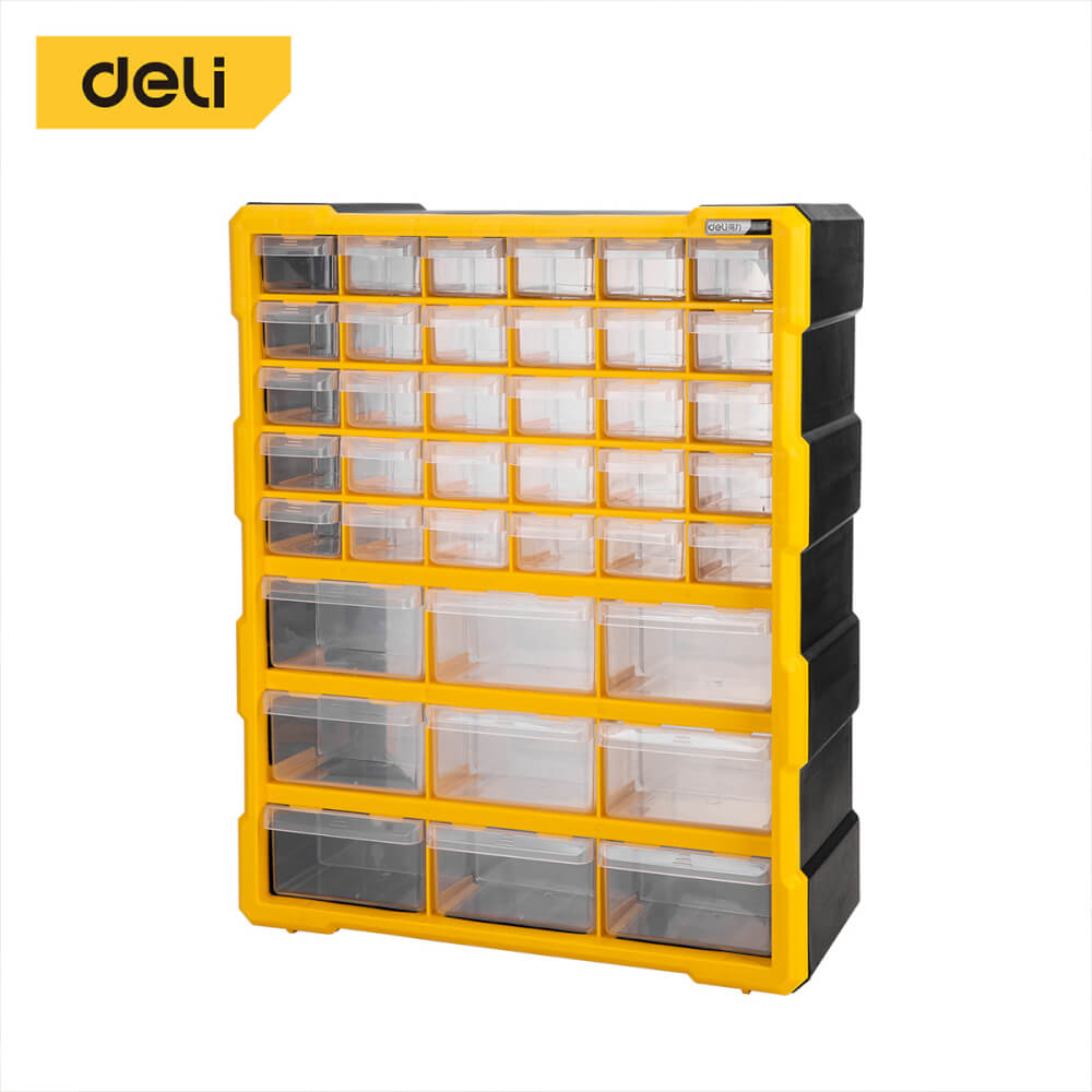 กล่องลิ้นชักแบ่งช่อง DELI DL432039 47.5X38X16 ซม. สีดำ