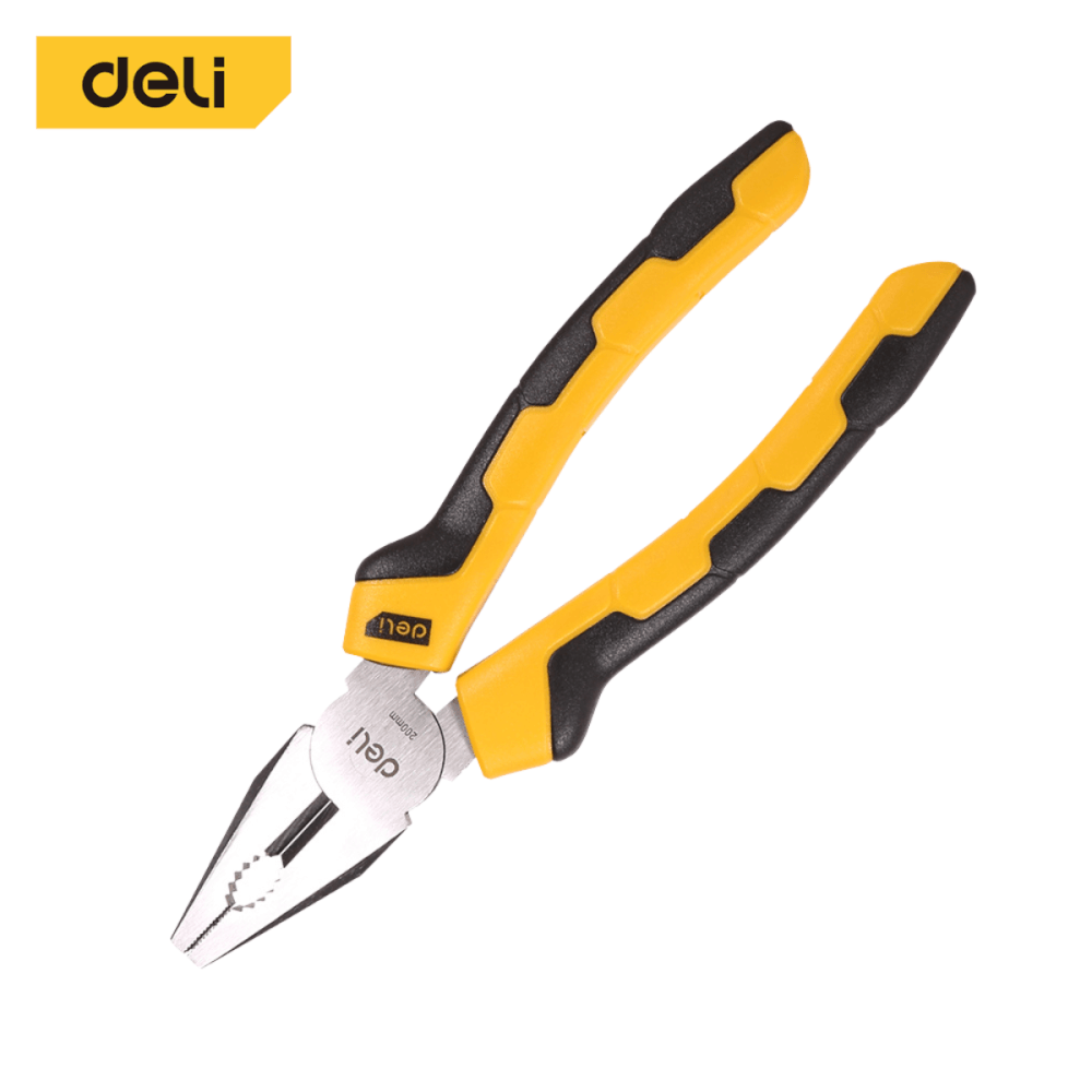 คีมปากจรเข้ DELI EDL2008-YL-01 8นิ้ว สีเหลือง_5