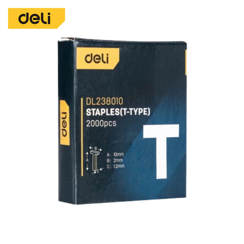 ลวดแม็กซ์ยิงบอร์ด DELI EDL238010-SL-01 1.2X12X10มม