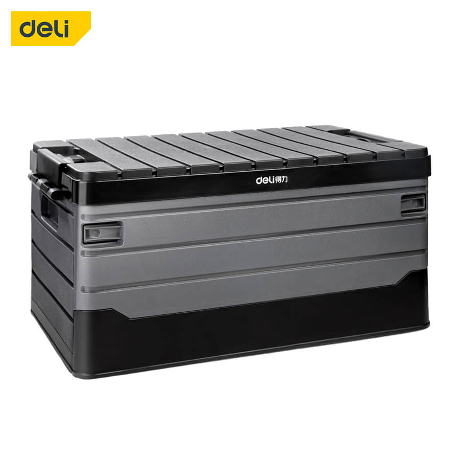 กล่องเก็บของพับได้ DELI DL884160-BK-01 60ลิตร สีดำ