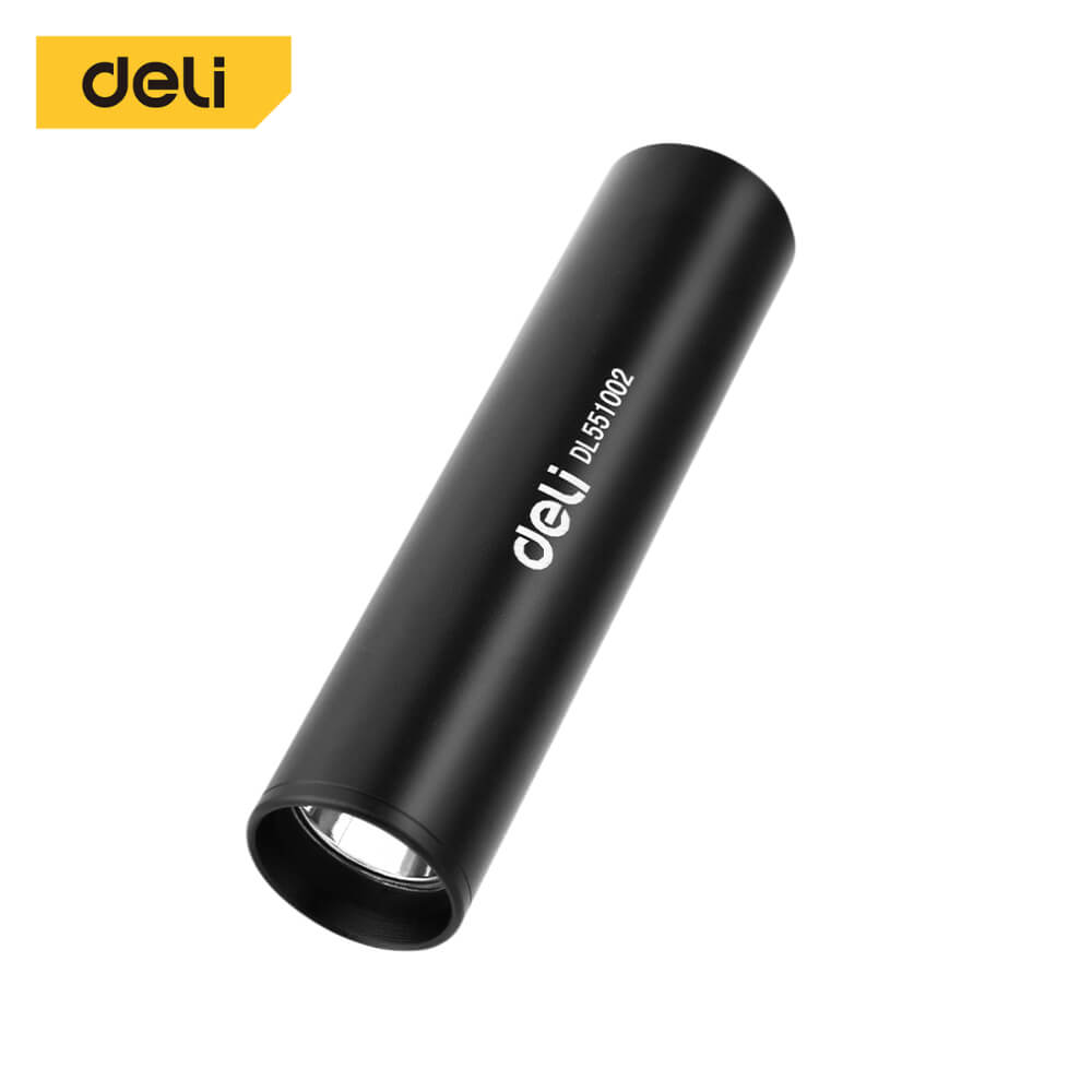 ไฟฉาย DELI EDL551002-BK-01 100ลูเมน 3วัตต์ สีดำ