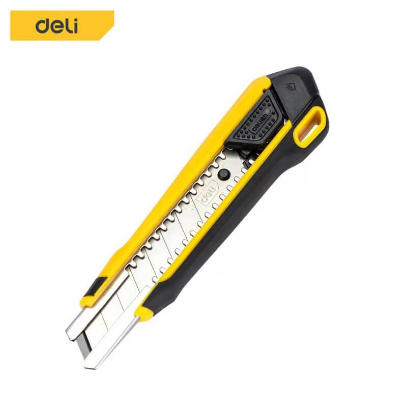 คัตเตอร์ DELI EDL018Z-YL-01 18มม สีเหลือง