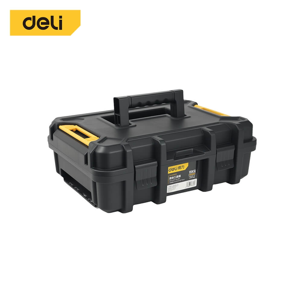 กล่องเครื่องมือช่าง DELI EDL432522C-BK-01 ขนาด 44X33X16ซม. สีดำ