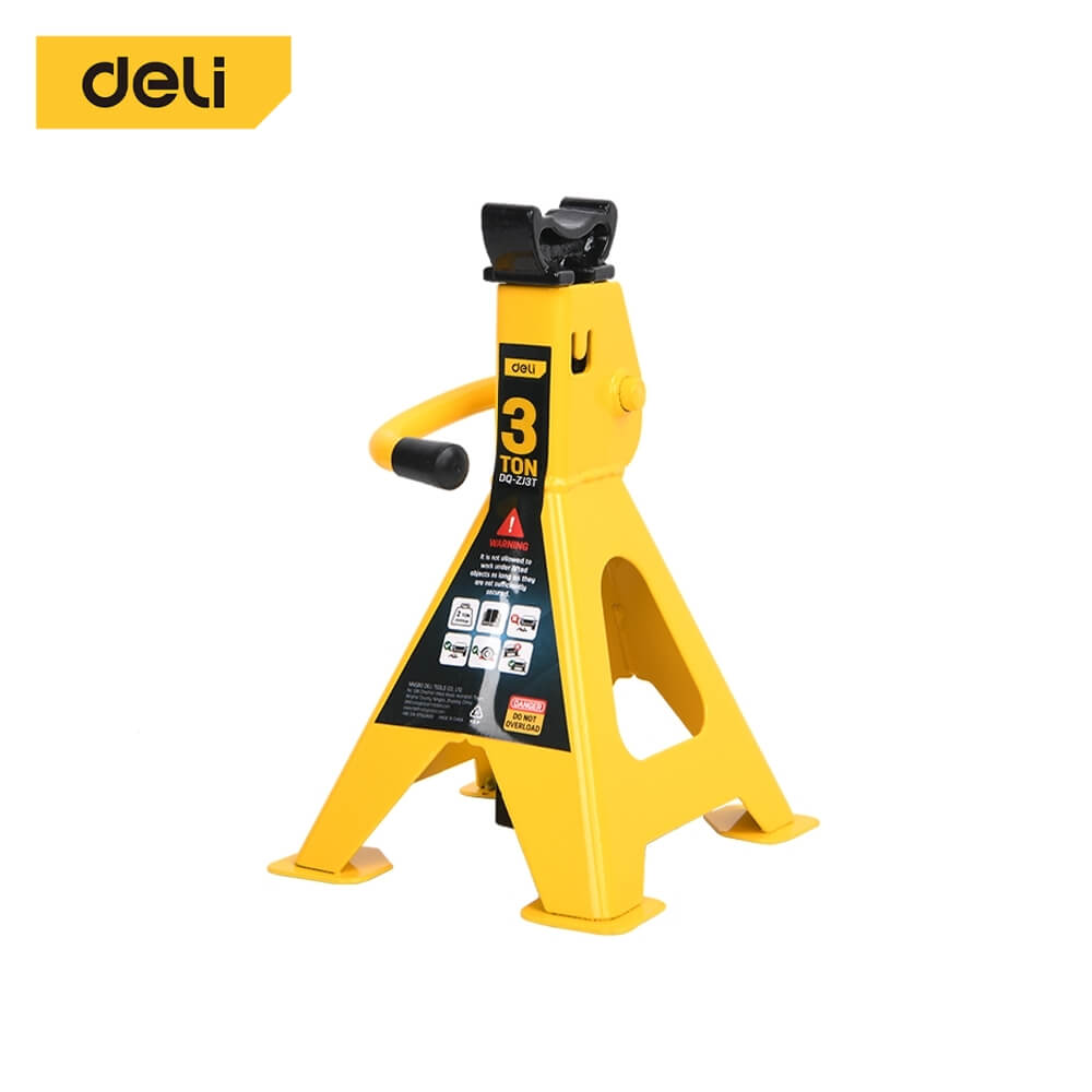 แม่แรงสามขา DELI EDQ-ZJ3T-YL-01 3ตัน สีเหลือง