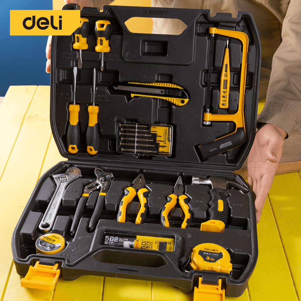 ชุดเครื่องมือช่าง DELI DL1021-BK-01 21ชิ้น