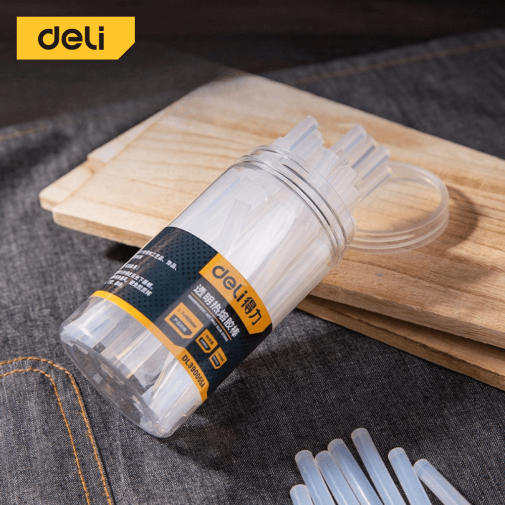 กาวแท่ง DELI DL390055A-WH-01 ขนาด 7มม. 55แท่ง