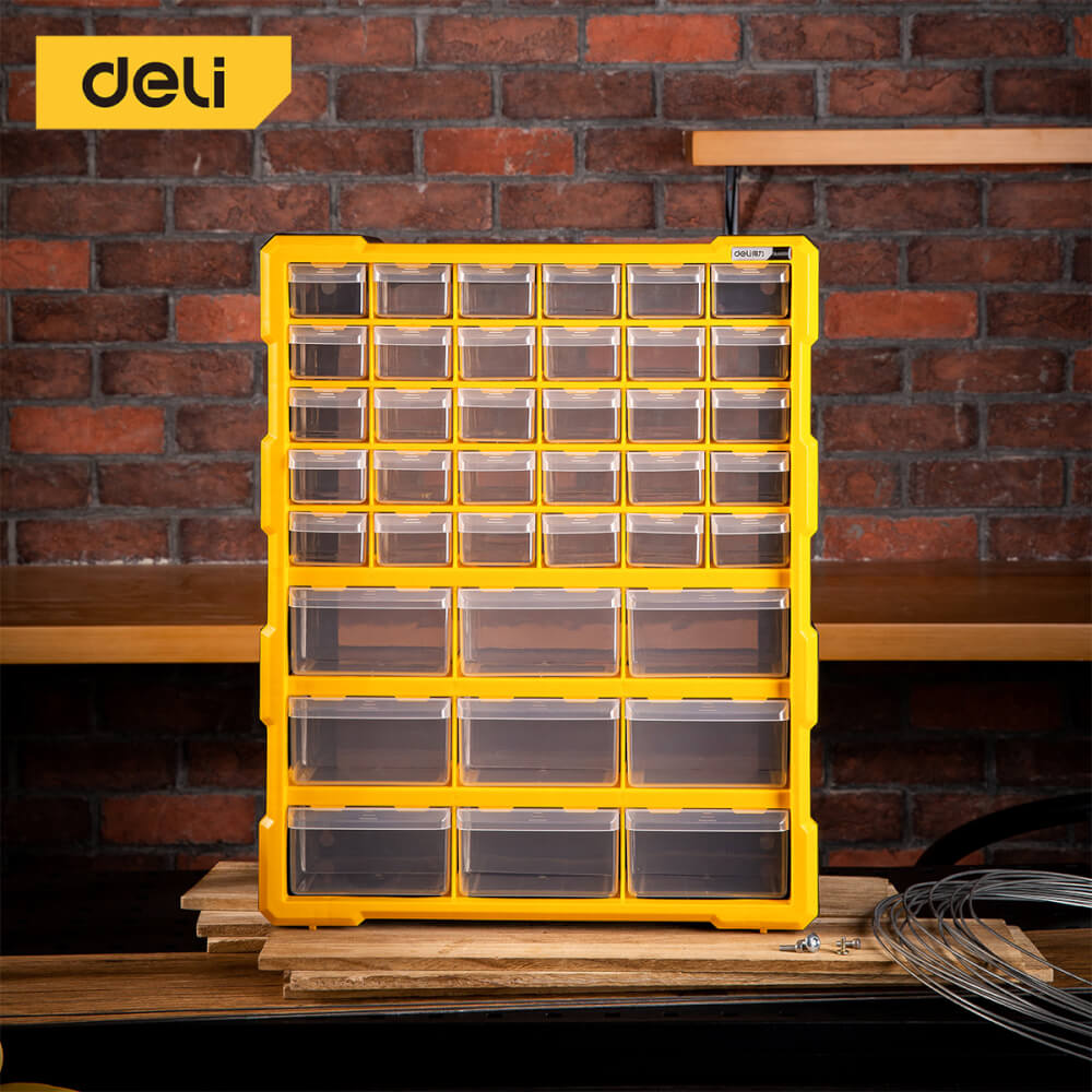 กล่องลิ้นชักแบ่งช่อง DELI DL432039 47.5X38X16 ซม. สีดำ