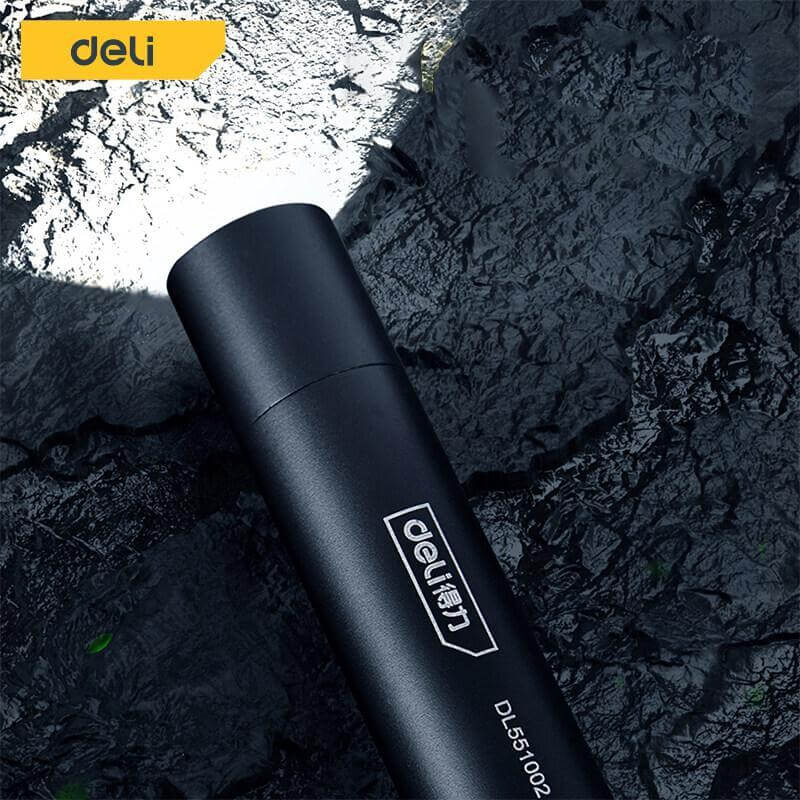 ไฟฉาย DELI EDL551002-BK-01 100ลูเมน 3วัตต์ สีดำ