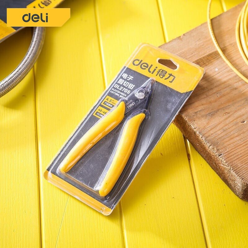 คีมปากตัด DELI EDL2705-YL-01 5นิ้ว_1