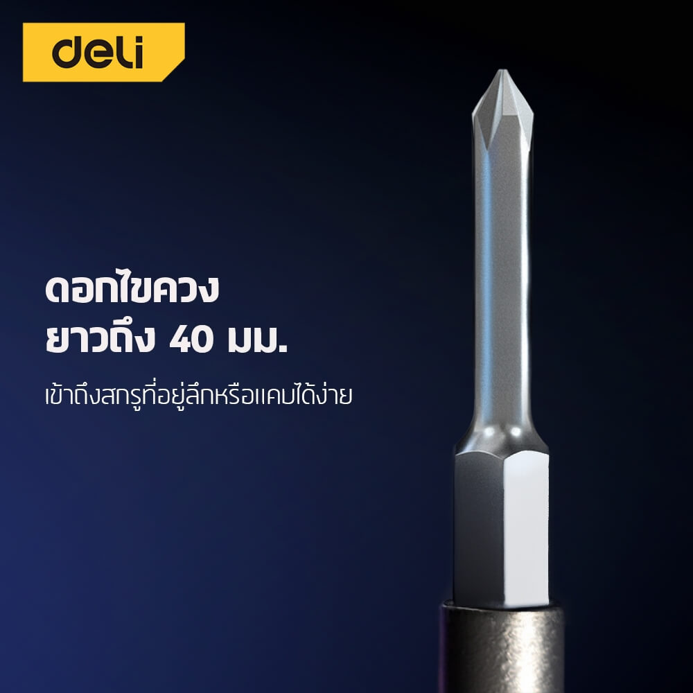 ไขควงซ่อมนาฬิกา DELI EDL241034-GR-01 34ชิ้น